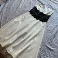 Charlotte Russe Dresses | Cream/White And Black Lace Strapless Dress | Color: Black/Cream | Size: S