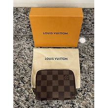Louis Vuitton Damier Ebene Zippy Coin Pascoin Case Wallet SPB SJ 328875. Louis Vuitton. Brown. Wallets.