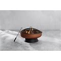 Origin 21 29.53-In W Copper And Black Steel Wood-Burning Fire Pit | OFW402R
