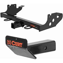 Curt Front Mount Trailer Hitch & Skid Shield For Jeep Wrangler