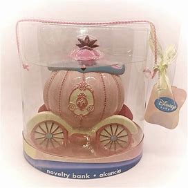 Disney Toys | Disney Bank Cinderella Carriage Retired Item Hard To Find New In Box | Color: Pink | Size: Osg