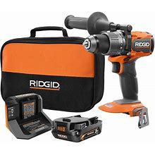 RIDGID 18V Brushless Cordless 1/2 in. Drill/Driver Kit With 2.0 Ah MAX Output Battery And 18V Charger