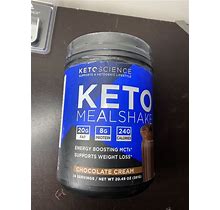 Keto Science Keto Mealshake - Chocolate Cream 20.49 Oz Powder Exp/ 10-26 New!