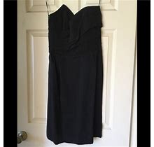 Lanvin Dresses | Lanvin Sweetheart Strapless Black Dress | Color: Black | Size: 38