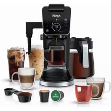Ninja CFP301 Dualbrew Pro Specialty 12-Cup Drip Maker With Glass Carafe, Single-Serve For Coffee Pods Or Grounds, With 4 Brew Styles, Frother & Separ