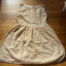Loft Dresses | Loft Lace Dress | Color: Pink/Silver | Size: 12P