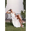 White Surplice Sleeveless Maxi Dress | Womens | 2 (Available In 8, 6, 4) | 100% Polyester | Lulus Exclusive | White Dresses | Gowns | Stretchy
