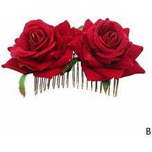 Hair Comb Clip Hairpin Wedding Accessories Party Bridal Rose Flower Boho N1j9