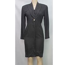 Vintage Michael Blair Women's Dress Long Sleeve Black Size 3/4