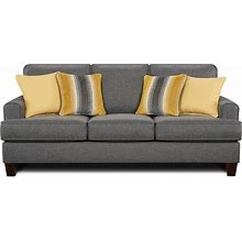 Maxwell Grey Stationary Sofa