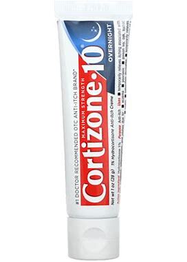 Cortizone 10, Maximum Strength, Overnight Creme, 1 Oz (28 G), CRZ-01082