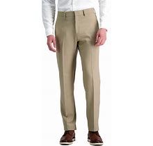 Haggar Men's Premium Comfort Dress Pant-Straight Fit Flat Front Reg. And Big & Tall