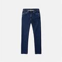 Nudie Jeans Women's Blue Mellow Mae Indigo Rain Slim Fit Mid Waist Straight Fit Organic Jeans Sustainable Denim W28/L28