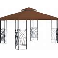 Benefitusa Canopy Only 10'X10' Replacement Gazebo Top Canopy Patio Pavilion C...