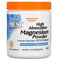 Doctor's Best, High Absorption Magnesium Powder 7.1 Oz Pack Of 2