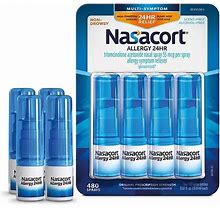 Nasacort Allergy 24-Hr. Non-Drowsy Nasal Spray , 120 Sprays/Pk., 4 Pk.