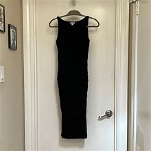 James Perse Dresses | James Perse Ruched Tank Dress | Color: Black | Size: 0