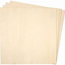 Thin Basswood Sheets, Wood Squares For Crafts 10X10, 3mm Plywood For Laser Cutting, Wood Burning (8 Pack)