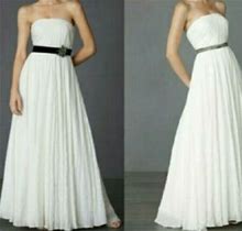 Bhldn Hitherto Astral $2800 Silk Star Embroidered Dress Sz 14 - Bridal