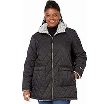 New Free Country Plus Size Chalet Cire Reversible Jacket Black