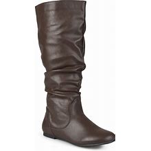 Journee Collection Jayne Boot | Women's | Brown | Size 6 | Boots | Slouch