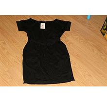 Prettygarden Womens Crewneck Black Short Sleeve Dress With Pocket Sz