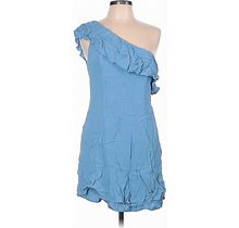 Privacy Please Casual Dress: Blue Dresses - Women's Size Large