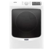 Maytag - 7.3 Cu. Ft. Stackable Electric Dryer With Steam And Extra Power Button - White