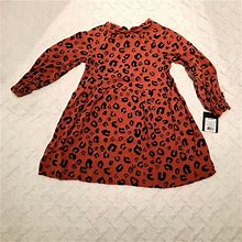 Art Class Leopard Dress Size 4/5 - New Kids | Color: Orange | Size: XS