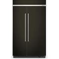 Kitchenaid - 30 Cu. Ft. Side-By-Side Refrigerator With Under-Shelf Prep Zone - Black Stainless Steel