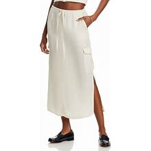 Bella Dahl Women's Goldie Drawstring Waist Cargo Skirt - Tan/Beige - Size XS - Oasis Sand