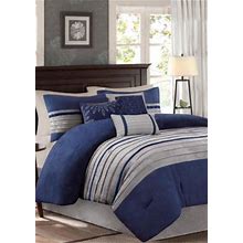 Madison Park Palmer Comforter Set-Blue Blue