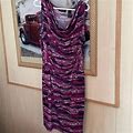 Axcess Dresses | Very Nice Summer Dress, Only Worn Once. All Different Colors. Scoop Neck | Color: Gray/Purple | Size: L