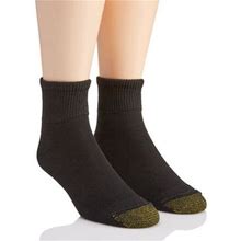 Men's Gold Toe 201P Non Binding Super Soft Quarter Socks - 2 Pack