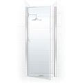 Coastal Shower Doors L34.66-C Legend Series 34" X 64" Framed Hinge Shower Door With Clear Glass Chrome Showers Shower Doors Hinged