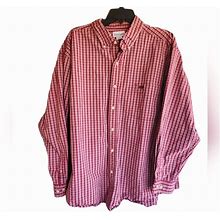 Carhartt Shirts | Carhartt Shirt Men's Size 2Xl Red Plaid Long Sleeve Button Down Casual | Color: Red | Size: Xxl
