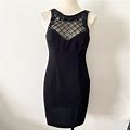 Vintage Dresses | Vintage Black Strappy Mini Dress Beaded | Color: Black | Size: 6P