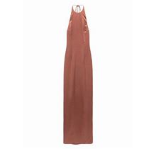 Staud Women's Janet Open-Back Satin Maxi Dress - Clove - Size 12