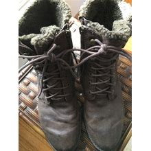 Sam Edelman Womens Brown Mackay Lace Up /Zipper Combat Boots Size 7.5