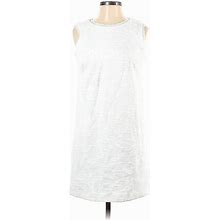 Ann Taylor Casual Dress: White Dresses - Women's Size 4 Petite