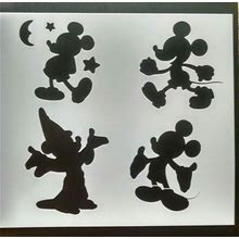 Stencils N Stuff Mickey Mouse Assortment Stencil Template Paint 11.5"