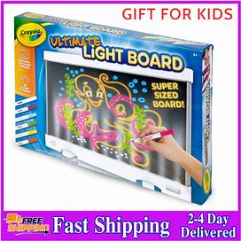 Crayola Ultimate Light Board Drawing Tablet Coloring Set, Light Up Toy - NEW