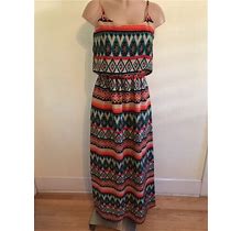 By & By Women's Size S Colorful Long Beach Or Event Dress