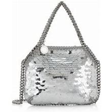 Stella Mccartney Women's Mini Metallic Shoulder Bag - Silver