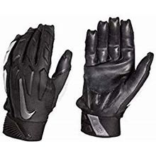 Nike Mens D-Tack 6 Lineman Gloves (2X-Large, Black/White/Chrome)