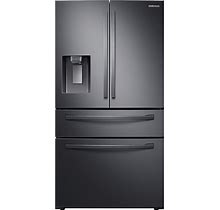 Samsung 28 Cu. Ft. 4-Door French Door Refrigerator With Flexzone™ Drawer In Black Stainless Steel(RF28R7201SG/AA)