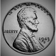 1943-D, STEEL "Wartime" Lincoln Cent - (AU) - About Uncirculated