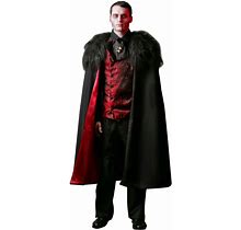 Halloweencostumes.Com Medium Men Adult Deluxe Men's Vampire Costume, Black/Red