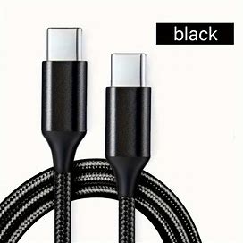 Type C Fast Charge 3A PD 60W C To C Super Fast Charge, USB C Charging Cable 480Mbps Data Charging Cable, Suitable For Xiaomi,Black,All-New,Temu