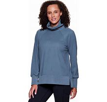 RBX Cowl Neck Sweater For Women, Lightweight Ultra Soft Plush Fleece Pullover Sweatshirt With Relaxed Fit